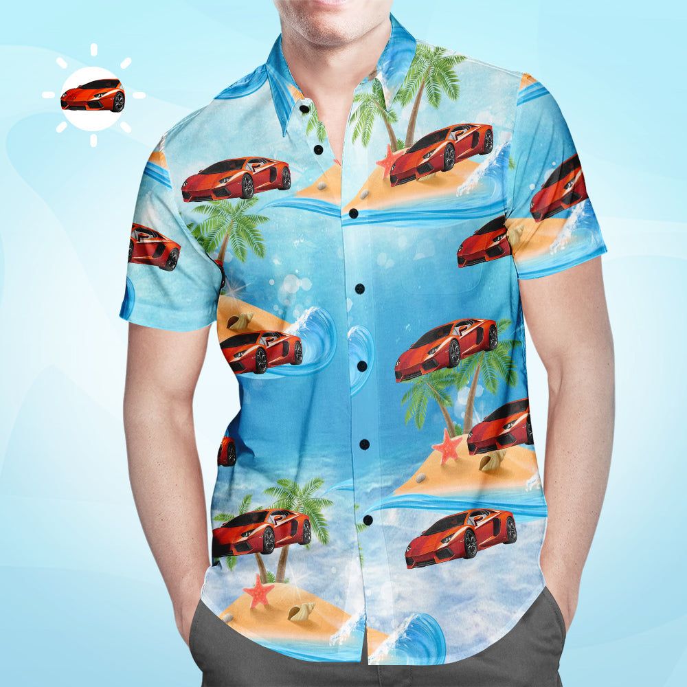 Custom Face Hawaiian Shirt Gifts For Men Classic Car Shirt