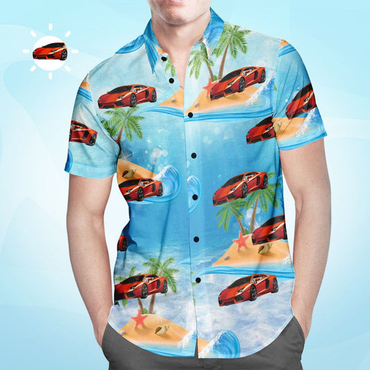 Custom Face Hawaiian Shirt Gifts For Men Classic Car Shirt