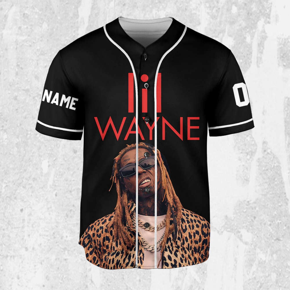 Custom Lil Wayne Welcome to Tha Carter Jersey: Black & Red Baseball Music Shirt - Aopprinter