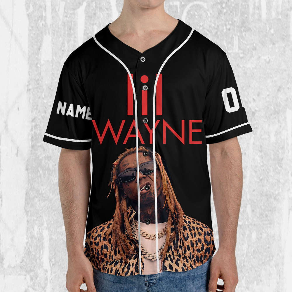 Custom Lil Wayne Welcome to Tha Carter Jersey: Black & Red Baseball Music Shirt - Aopprinter