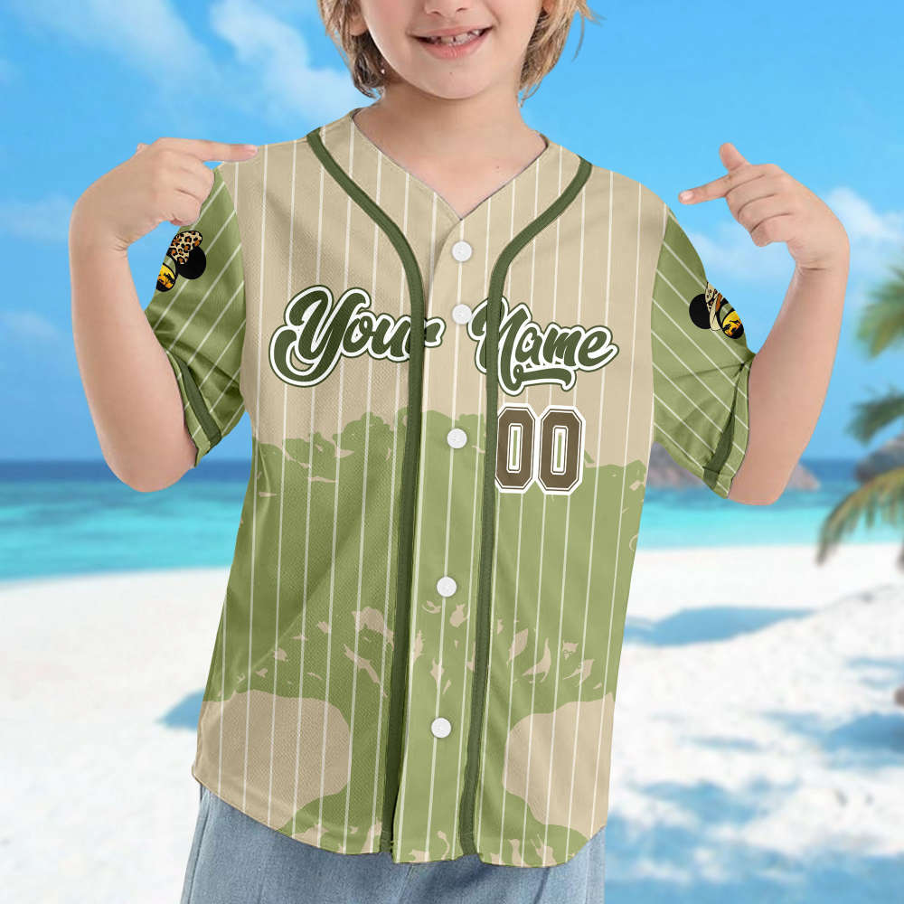 Custom Mickey & Friends Baseball Jersey: Animal Kingdom & Magic Kingdom Group Shirt - Bafud