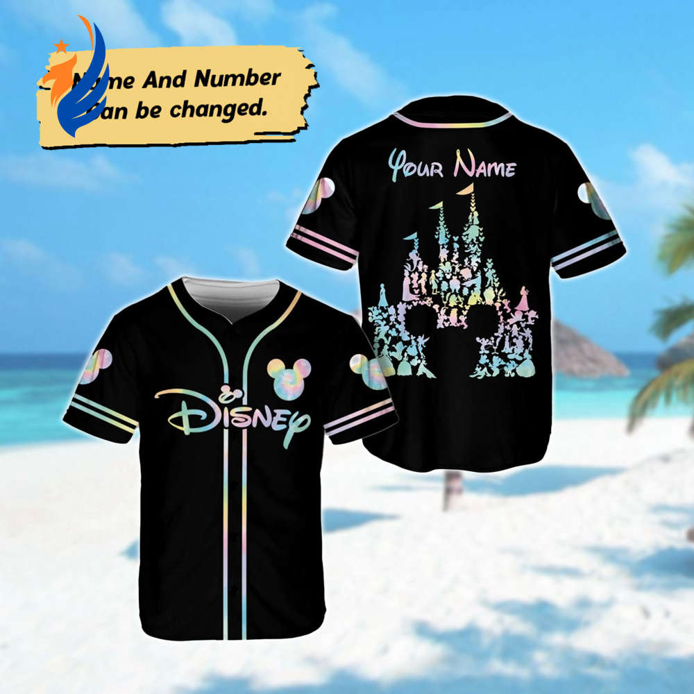 Custom Mickey Mouse Baseball Jersey - Animated Team Shirt for Magic Kingdom Family Trip & Birthday Outfit - Bafud