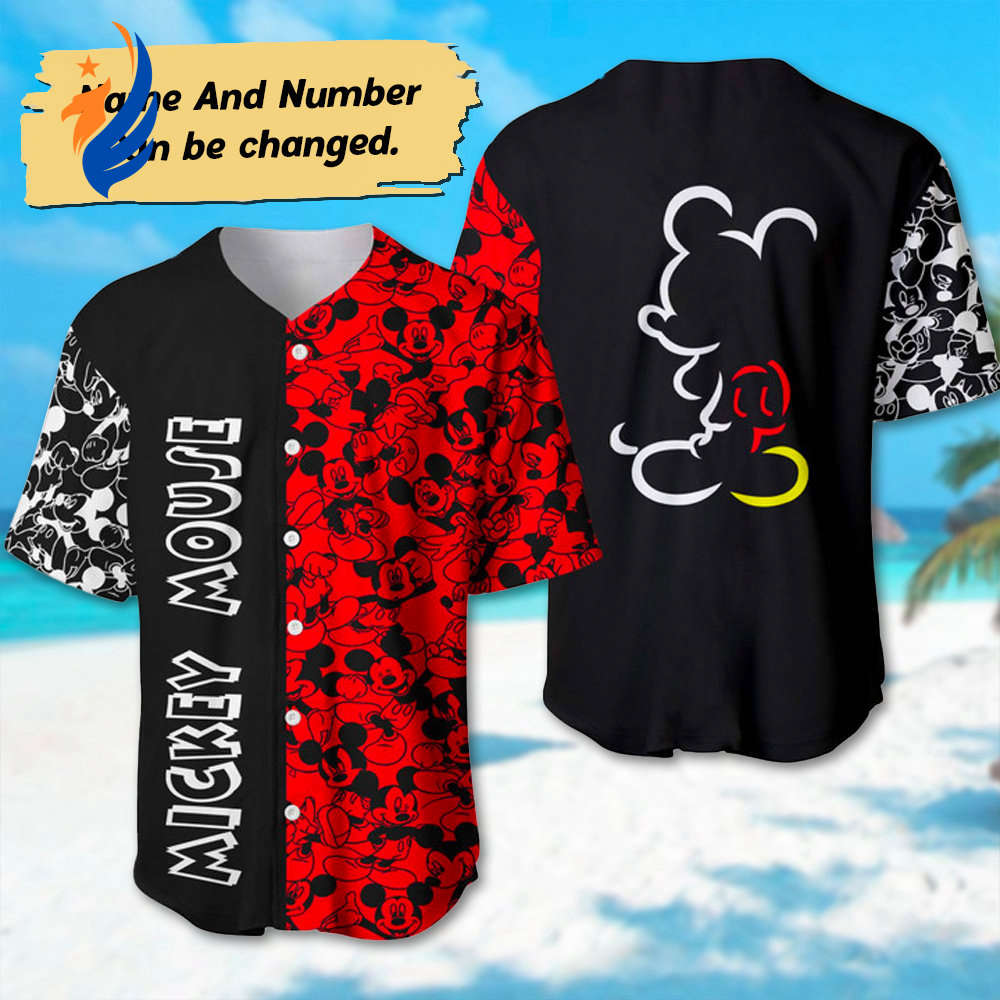 Custom Mickey Mouse Baseball & Basketball Jerseys - Magic Kingdom Gift - Bafud