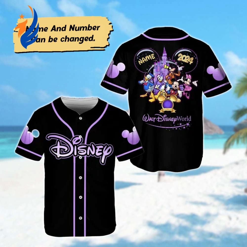 Personalized Mickey Mouse Baseball Jersey - Perfect Family Trip Gift for Magic Kingdom Minnie Donald Daisy Goofy - Bafud