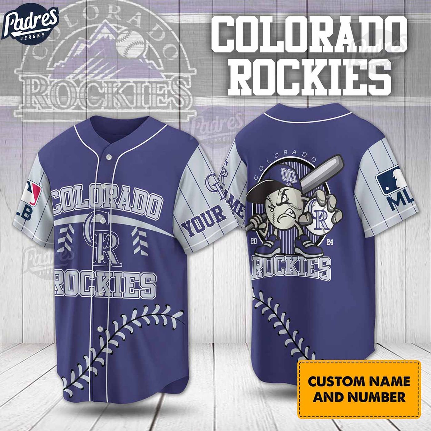 Custom Colorado Rockies Baseball Jersey - Official MLB Merchandise - Gift for Men Women - lylyprint.com