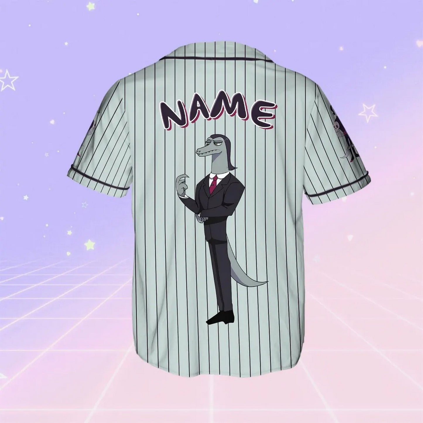 Custom Name And Number Disney Toffee Baseball Jersey
