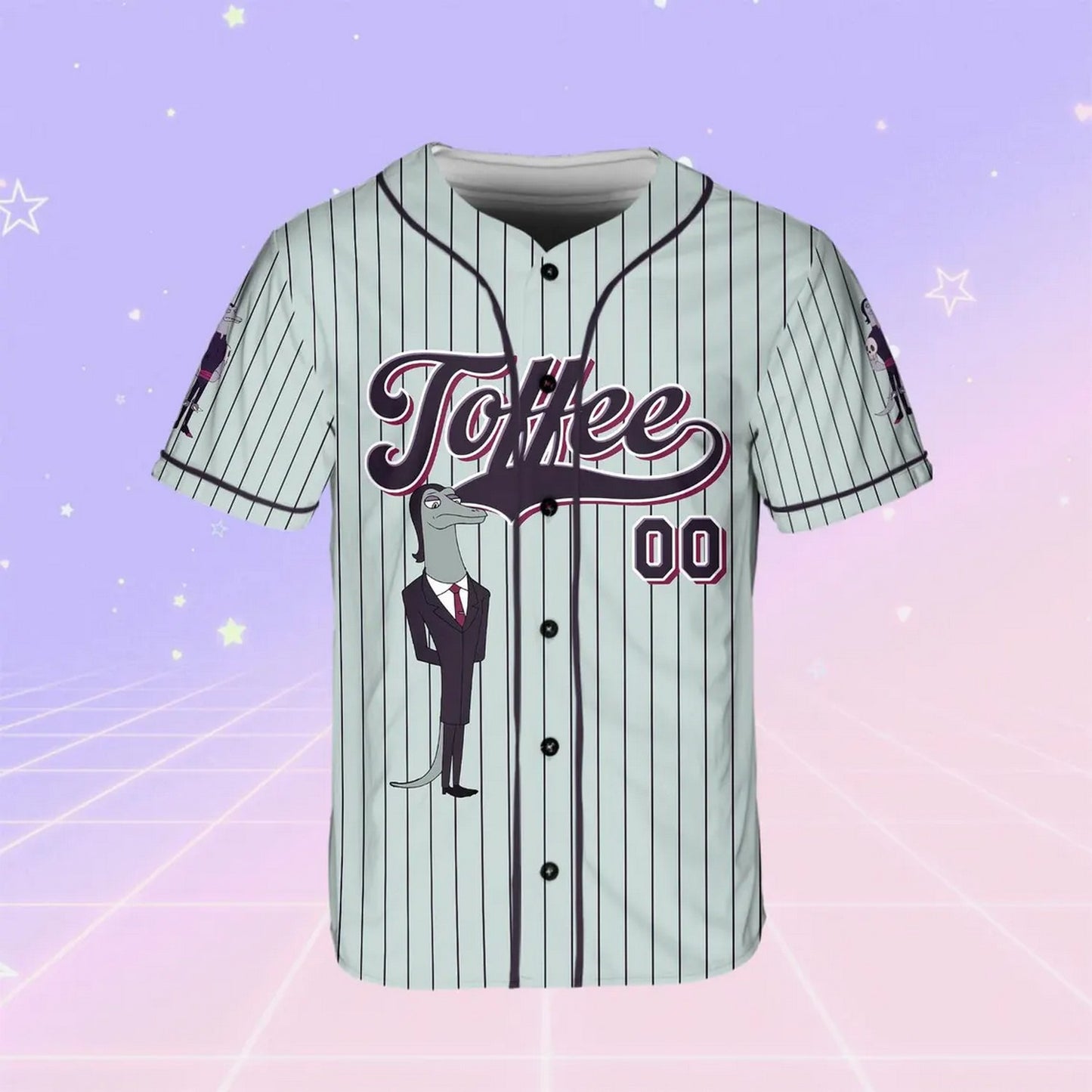 Custom Name And Number Disney Toffee Baseball Jersey