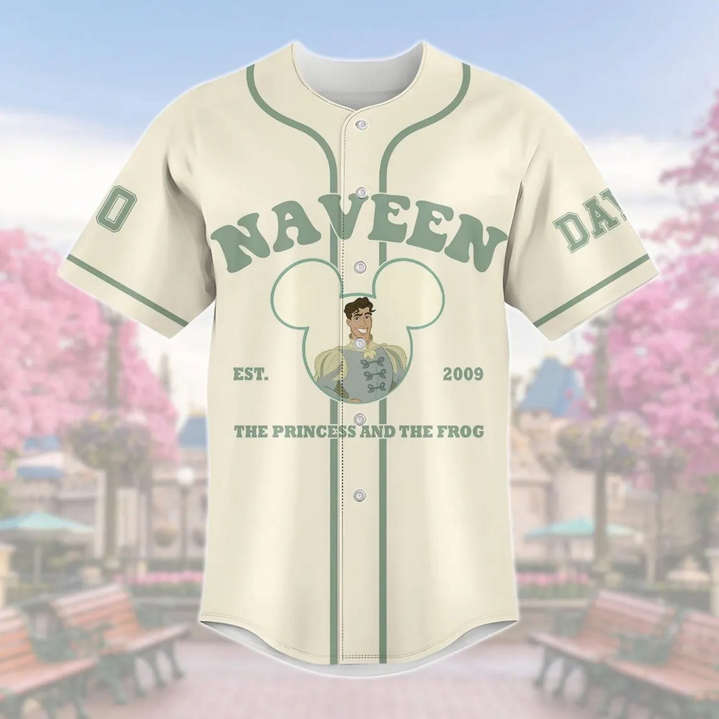 Custom Name And Numbervdisney Princess And The Frog Prince Naveen Baseball Jersey