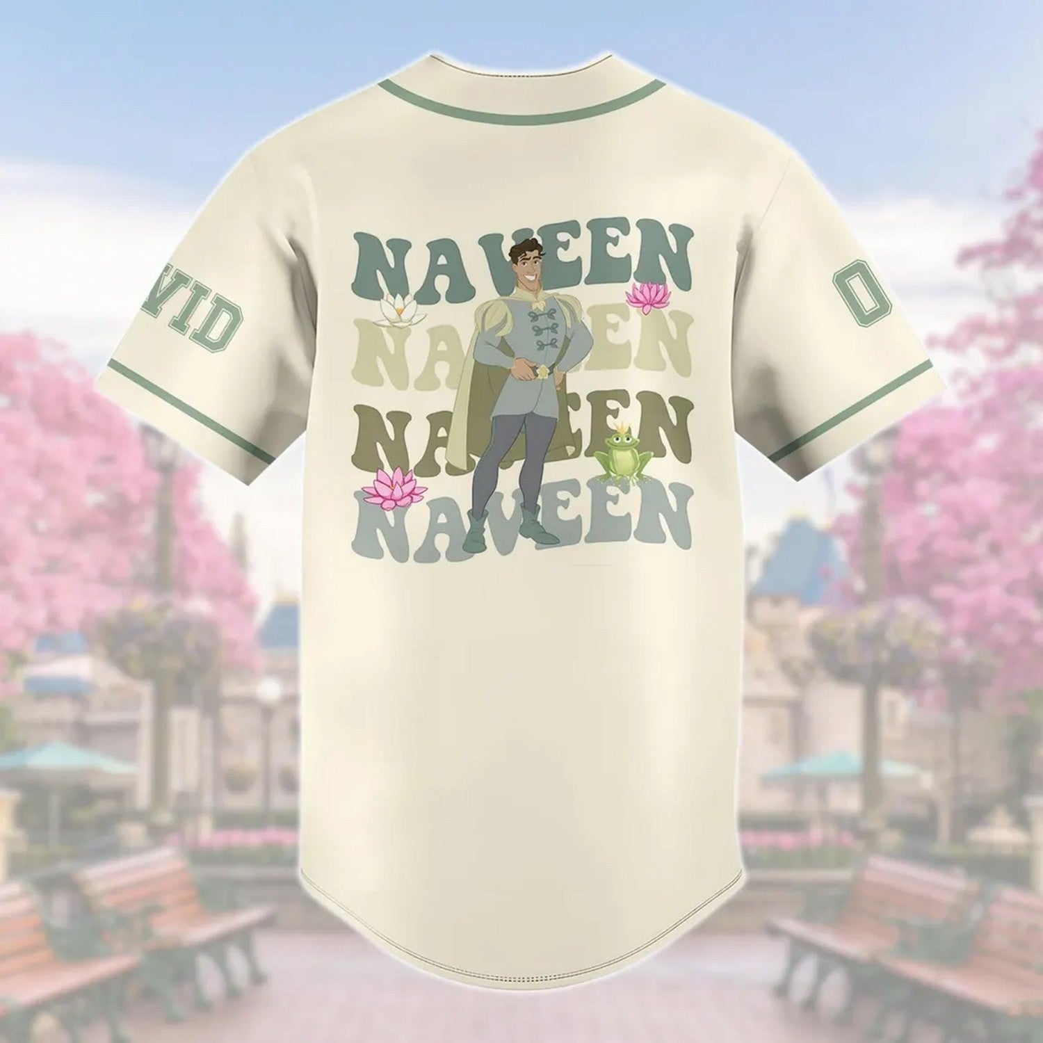 Custom Name And Numbervdisney Princess And The Frog Prince Naveen Baseball Jersey