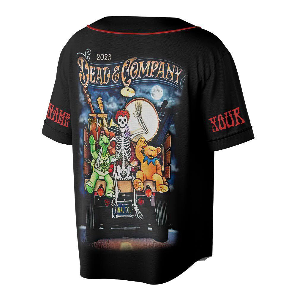 Custom Name Dead Co 2023 The Final Tour Truck Music Baseball Jersey, - lylyprint.com