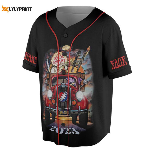 Custom Name Dead Co 2023 The Final Tour Truck Music Baseball Jersey, - lylyprint.com