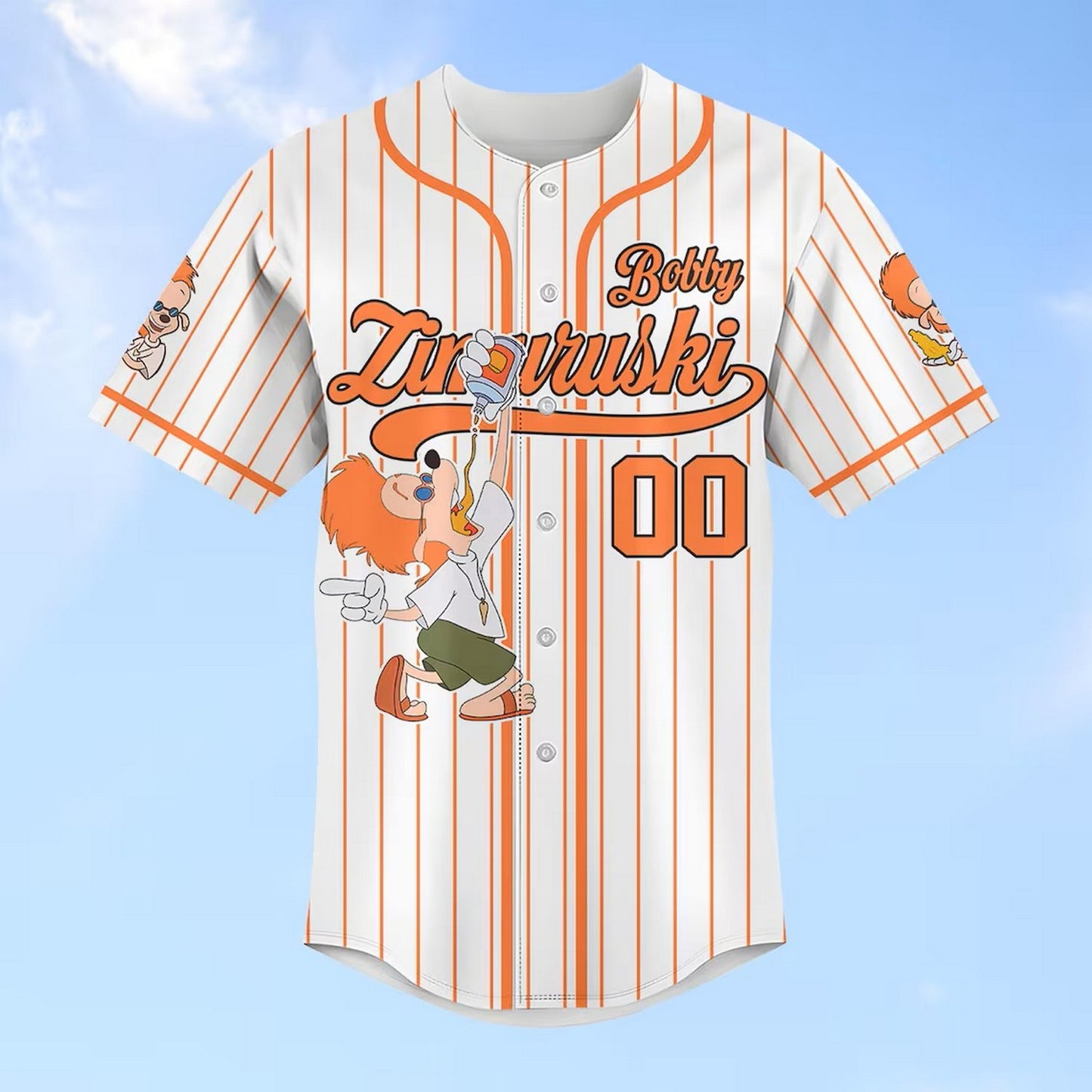 Custom Name Disney Bobby Zimuruski Baseball Jersey