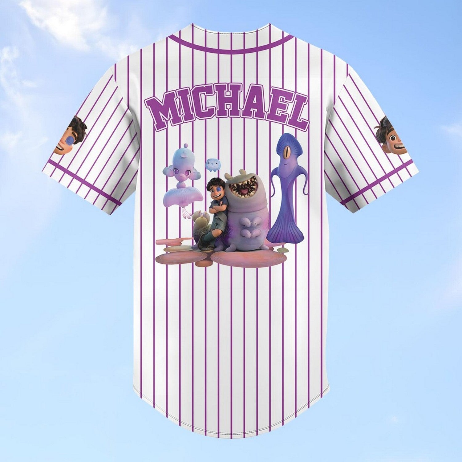 Custom Name Disney Pixar Elio Character Baseball Jersey