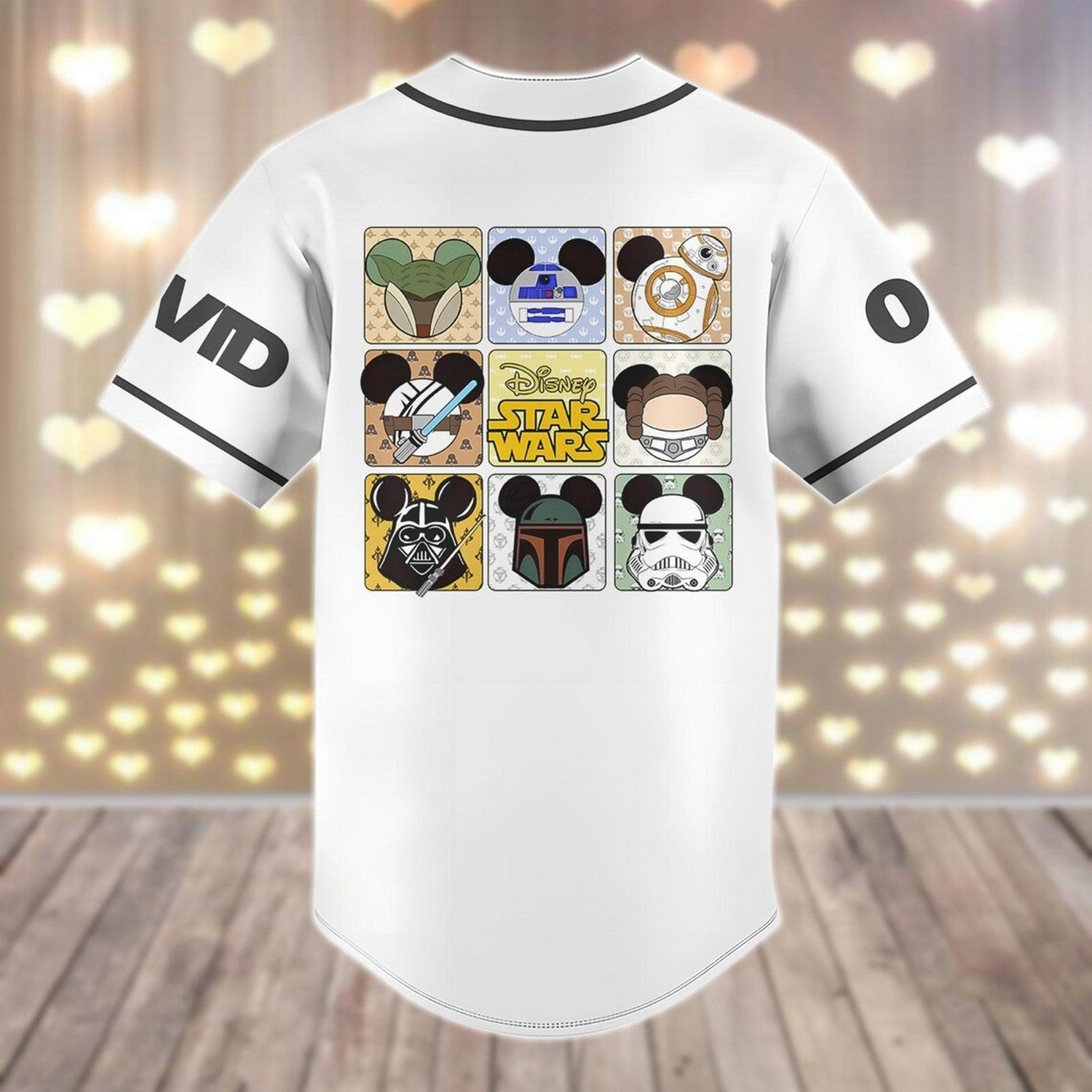 Custom Name Disney Star Wars Darth Vader Mickey Baseball Jersey