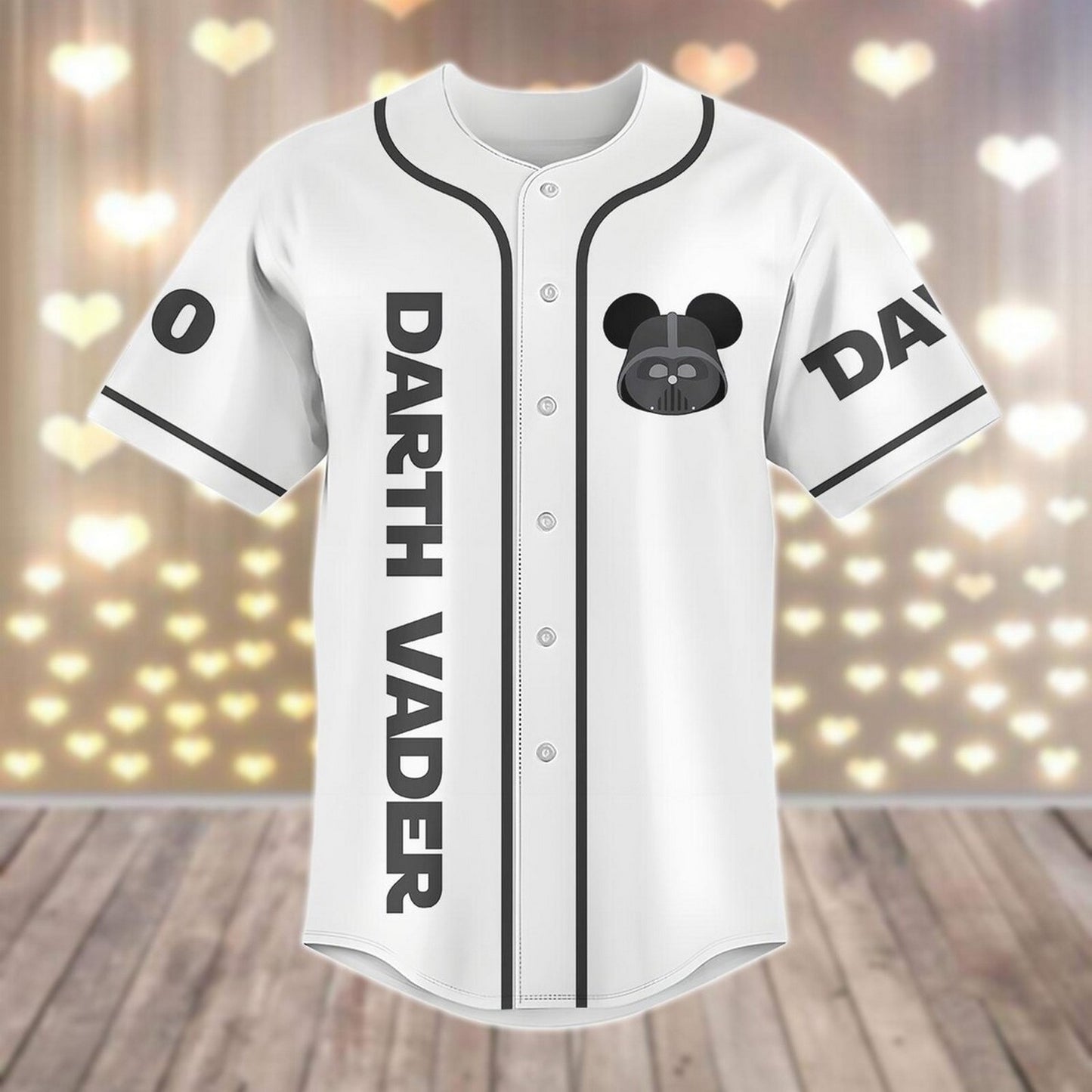 Custom Name Disney Star Wars Darth Vader Mickey Baseball Jersey