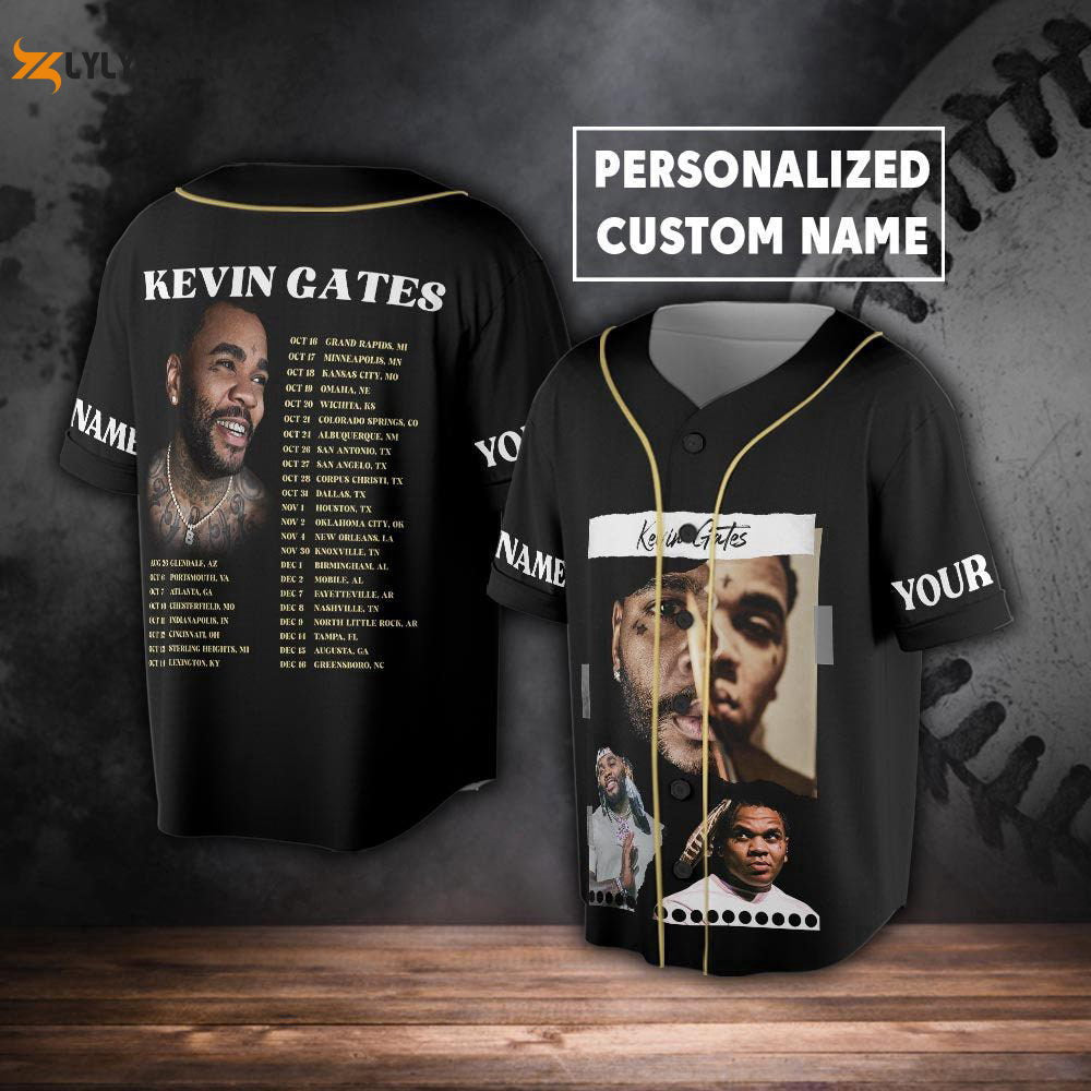 Custom Name KG Music Baseball Jersey, Only The Generals Tour 2023 - lylyprint.com