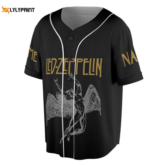 Custom Name LED ZPELIN Rock Band Baseball Jersey, 55th anniversary Tour Shirt - lylyprint.com