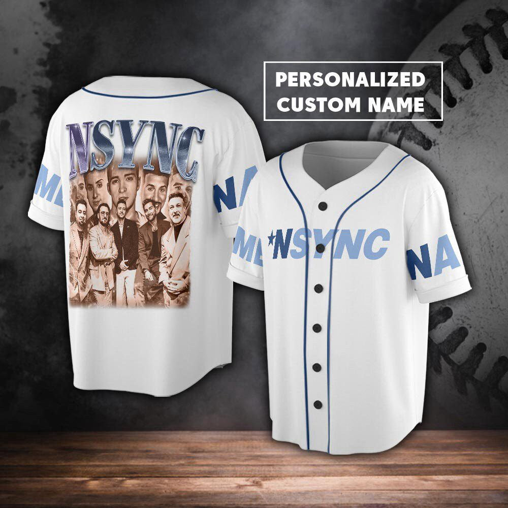 Custom Name NSYNC 2023 Baseball Jersey, NSYNC Boy Band Forever Christmas - lylyprint.com