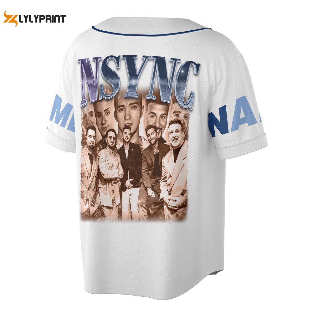Custom Name NSYNC 2023 Baseball Jersey, NSYNC Boy Band Forever Christmas - lylyprint.com