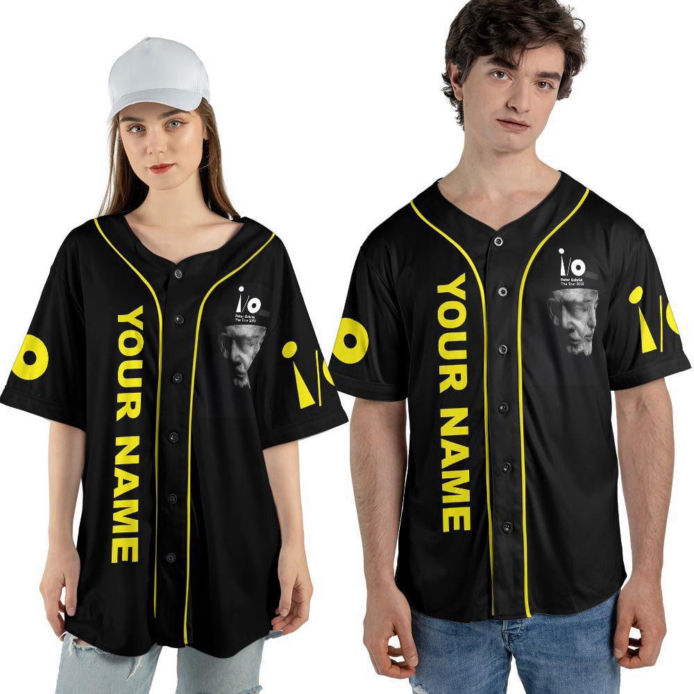 Custom Name Peter Gabriel 73rd Anniversary 1950-2023 Tour Music Baseball Jersey - lylyprint.com