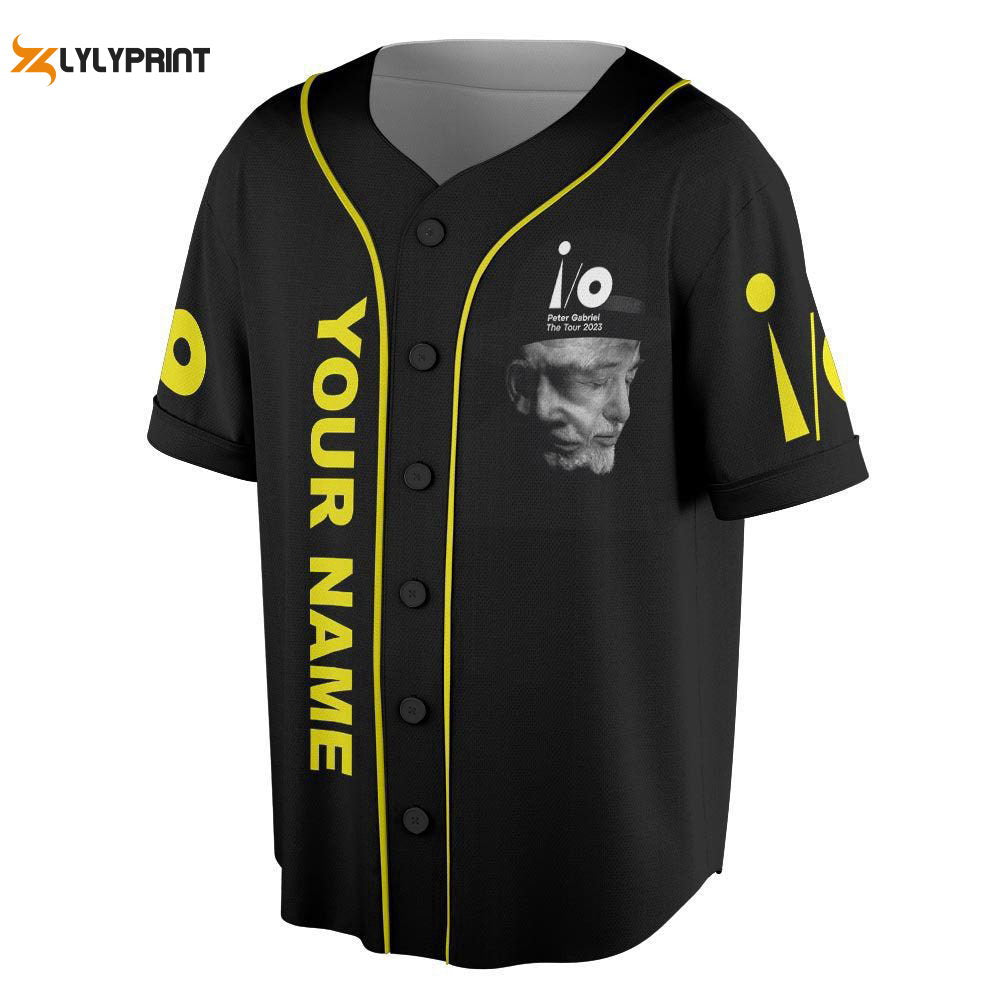 Custom Name Peter Gabriel 73rd Anniversary 1950-2023 Tour Music Baseball Jersey - lylyprint.com