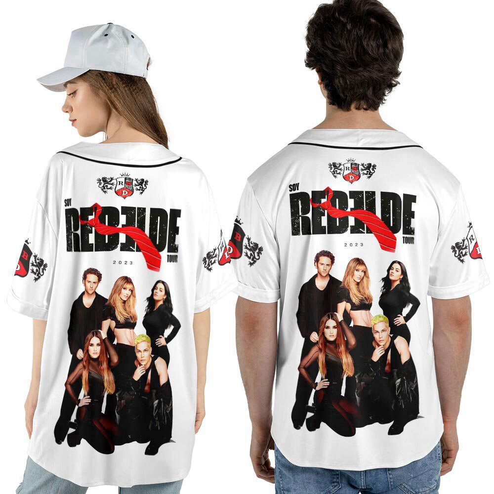 Custom Name Rebelde Music Baseball Jersey, RBD World Tour 2023 Shirt - lylyprint.com