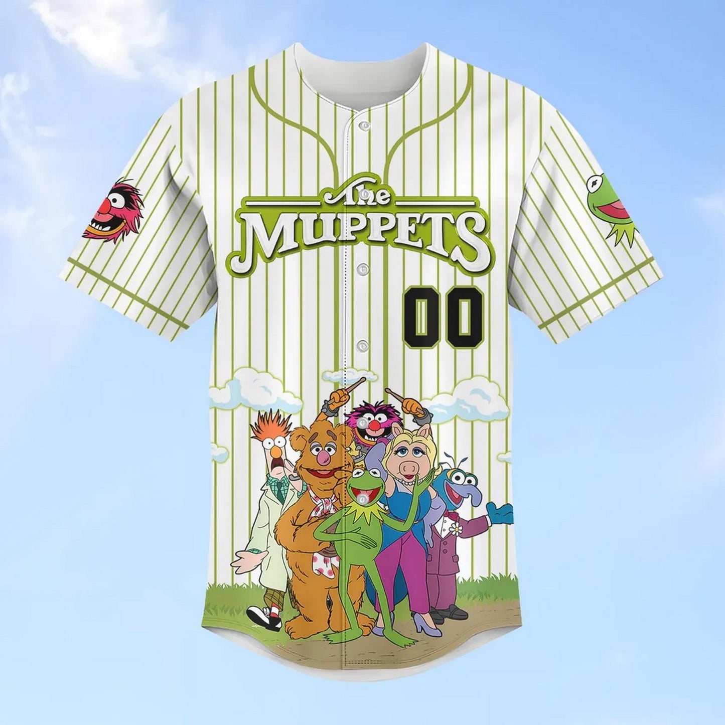 Custom Name The Muppets Funny Poster Baseball Jersey