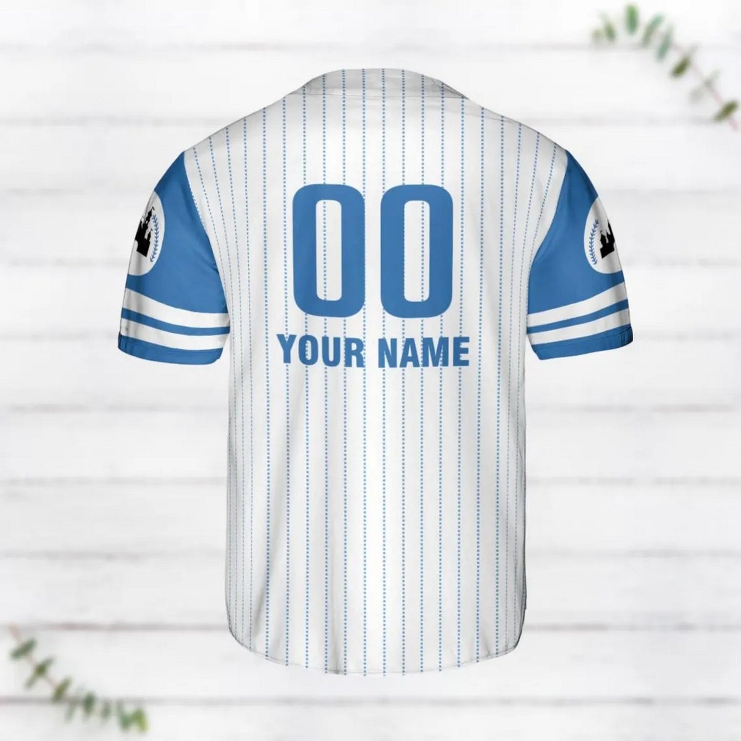 Custom Name Winnie The Pooh Funny Eeyore Striped Line Baseball Jersey