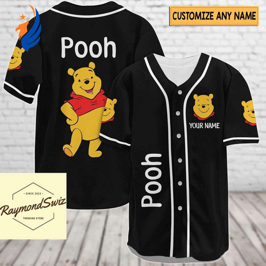 Get Your Custom Pooh Jersey Shirt - Perfect Baseball Shirt for Pooh Bear Fans! - Bafud