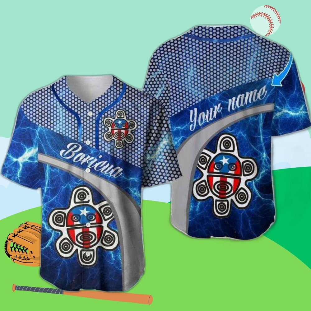 Custom Puerto Rico Boricua Baseball Jersey – Personalized Logo & Name Design