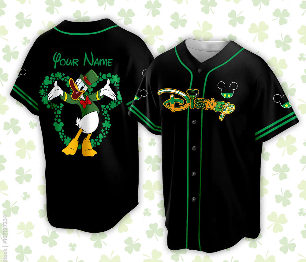 Custom Saint Patrick Day Disneyland Baseball Jersey Personalized Mickey St Patrick Family Vacation Trip Jersey Jersey For Baseball Lovers - Aopprinter