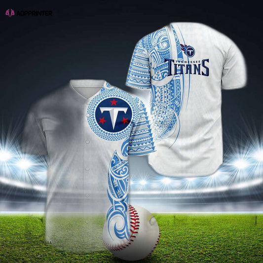 Custom Tennessee Titan Polynesian Baseball Jersey - Personalized Fan Gear - Aopprinter