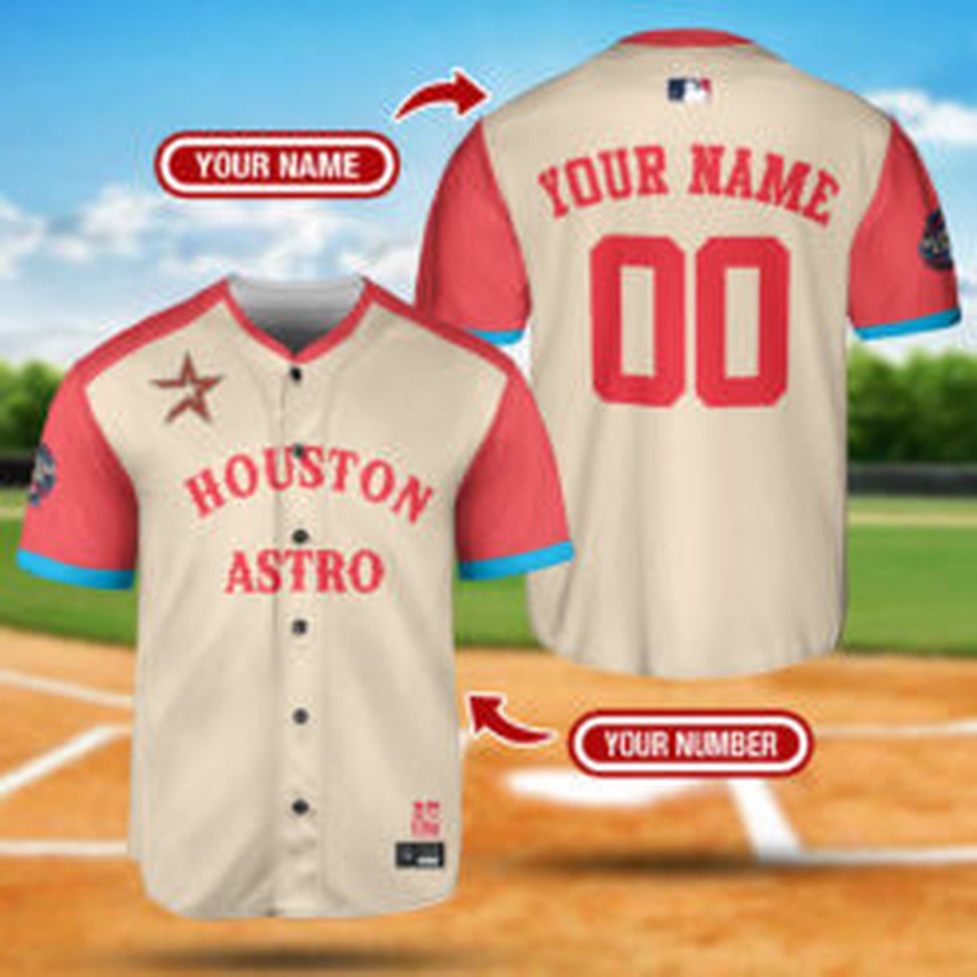 Custom Houston Astros MLB Jersey - Perfect Birthday Gift for Baseball Fans! - lylyprint.com
