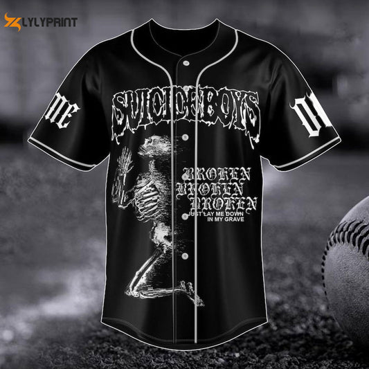 Customized Suicideboys Carrollton Baseball Jersey, Suicideboys Grey Day 2023 Baseball Jersey - lylyprint.com