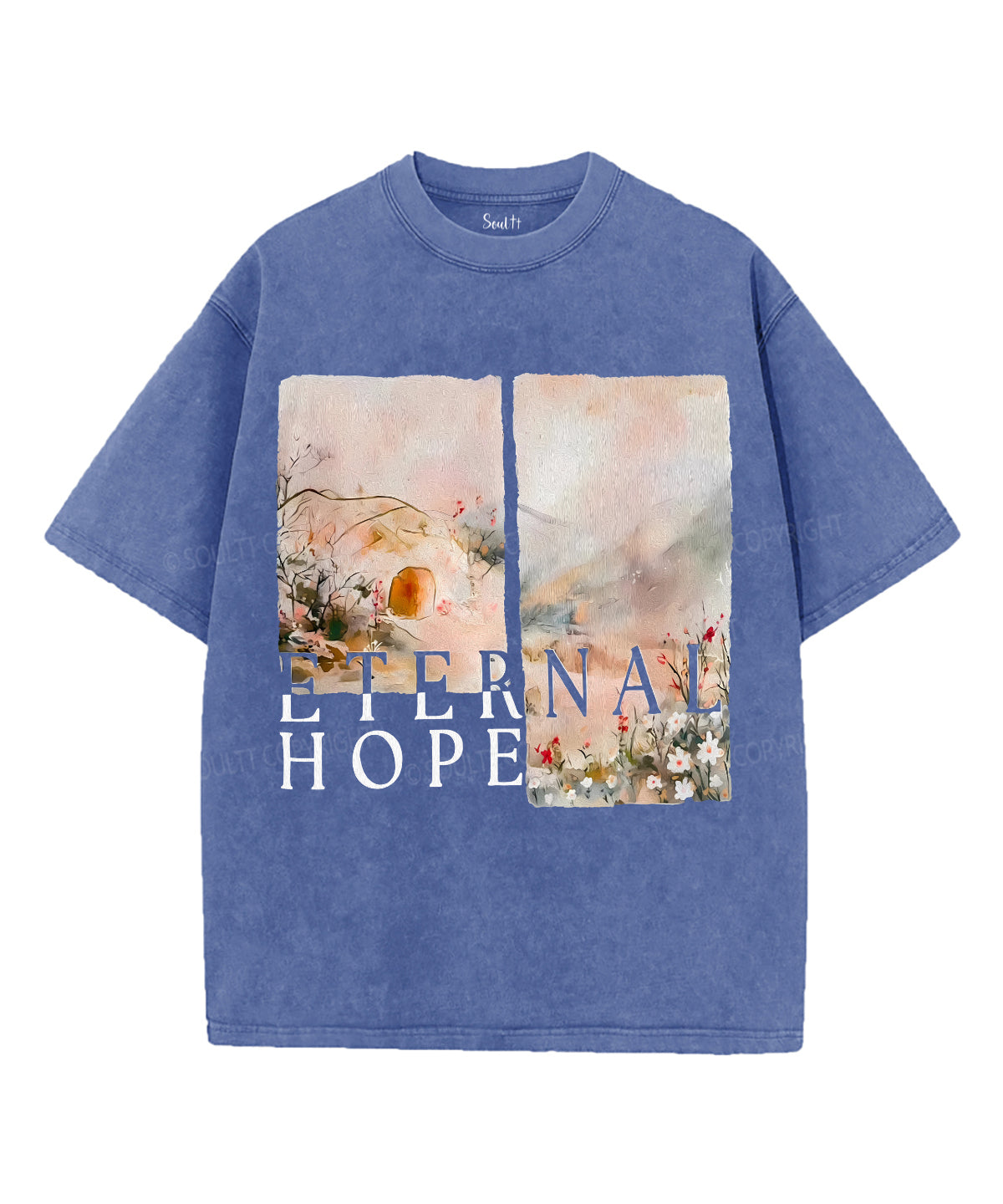 Enernal Hope Unisex Washed Christian T-shirt