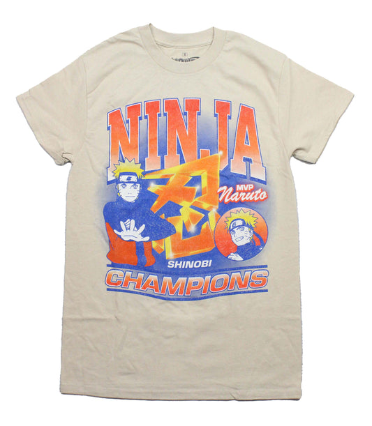 Naruto Shippuden Mens T-Shirt - Ninja Champion Shinobi MVP Naruto