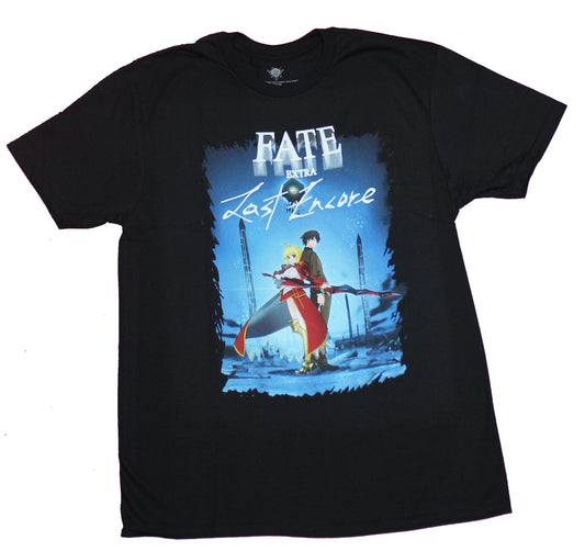 Fate Extra Mens T-Shirt - Last Encore Back to Back Poster Style Image