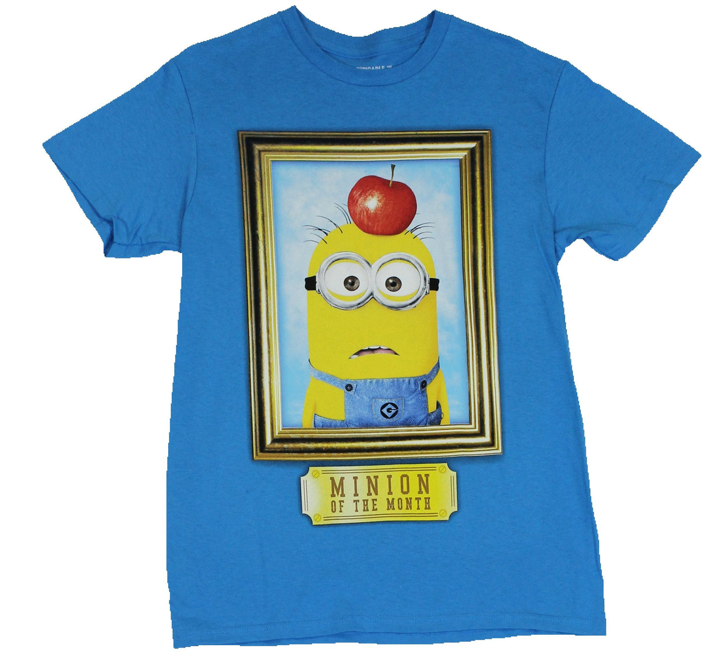 Despicable Me Mens T-Shirt - "Minon of the Month" Apple Head Photo Image