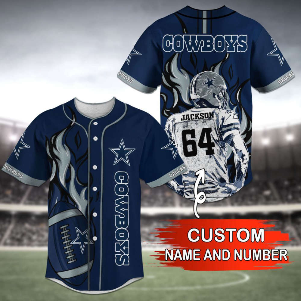 Dallas Cowboys Baseball Jersey Personalized 2023 Gift for Men Women - lylyprint.com
