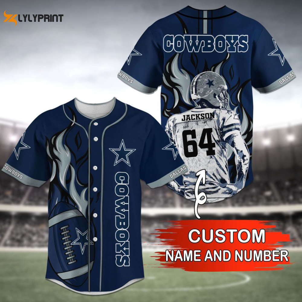 Dallas Cowboys Baseball Jersey Personalized 2023 Gift for Men Women - lylyprint.com