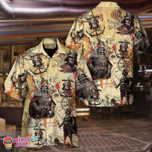 Darth Vader Pirates Starwars Family Hawaiian Beach Shirt Fit