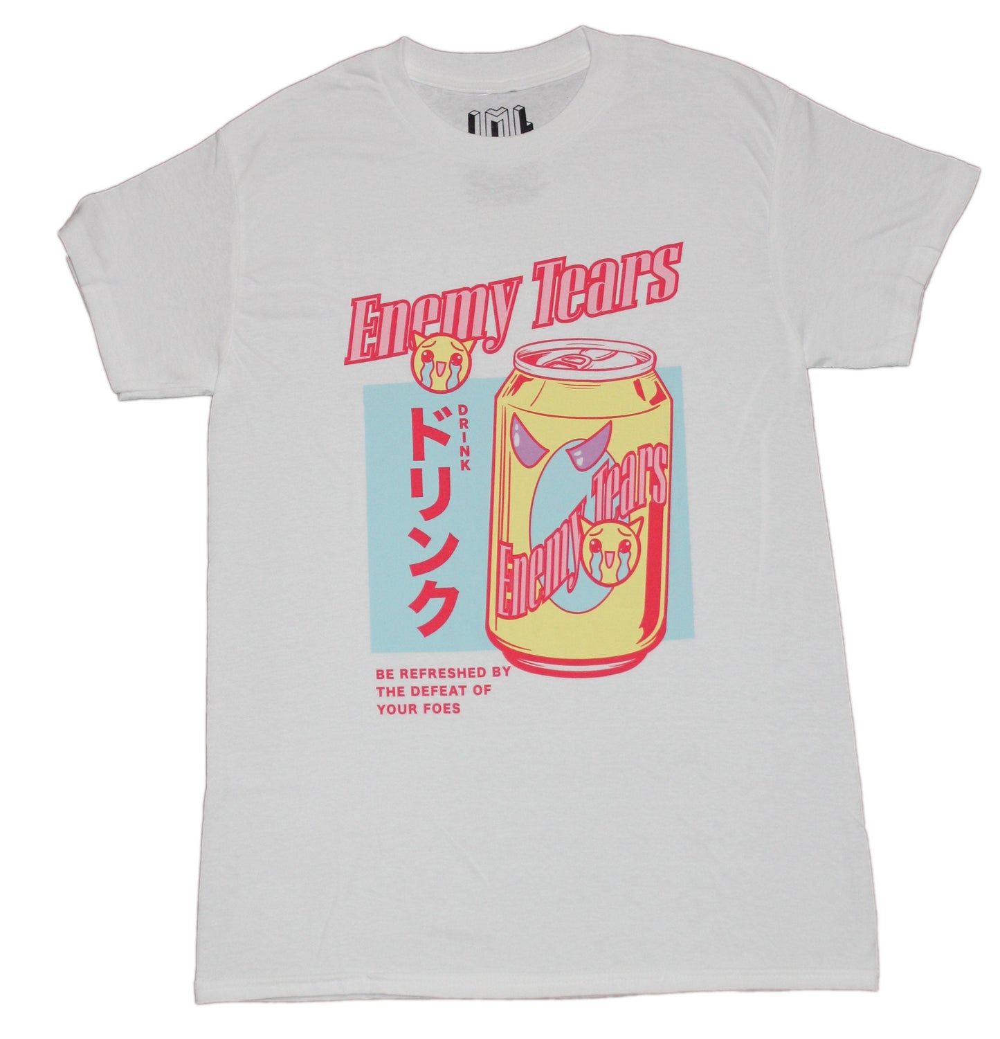 Enemy Tears Mens T-shirt - Anime Be Refreshed by the Enemy of your Foes Drink