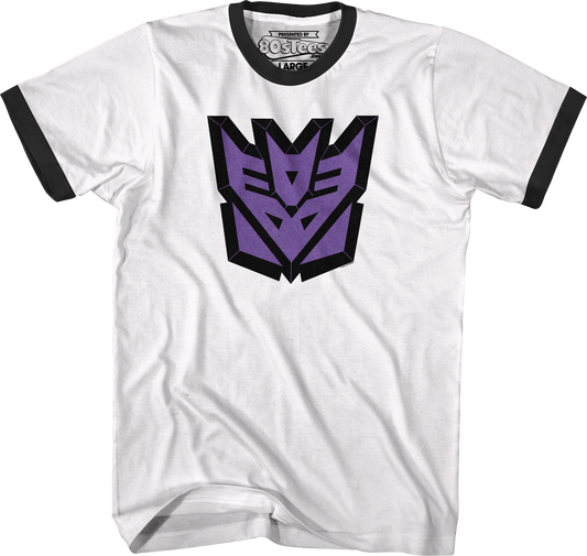 Decepticons Classic Logo Transformers Ringer Shirt