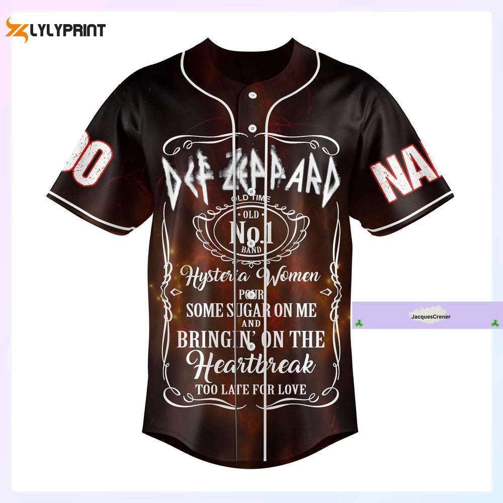 Def Leppard Baseball Jersey, Def Leppard Concert Shirt - lylyprint.com