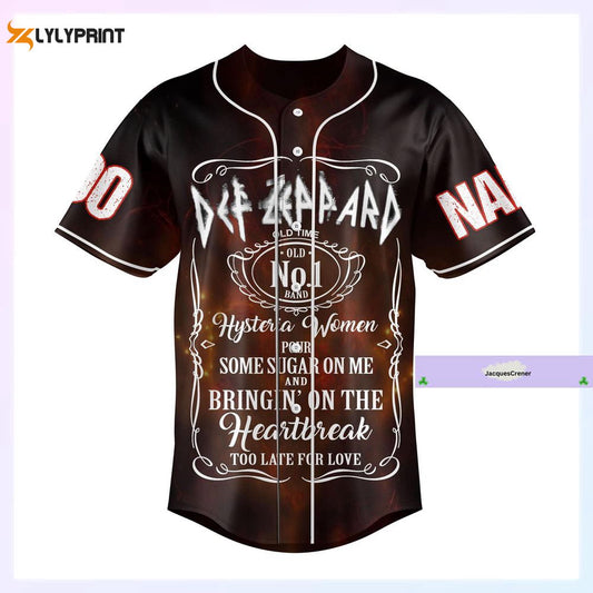 Def Leppard Baseball Jersey, Def Leppard Concert Shirt - lylyprint.com