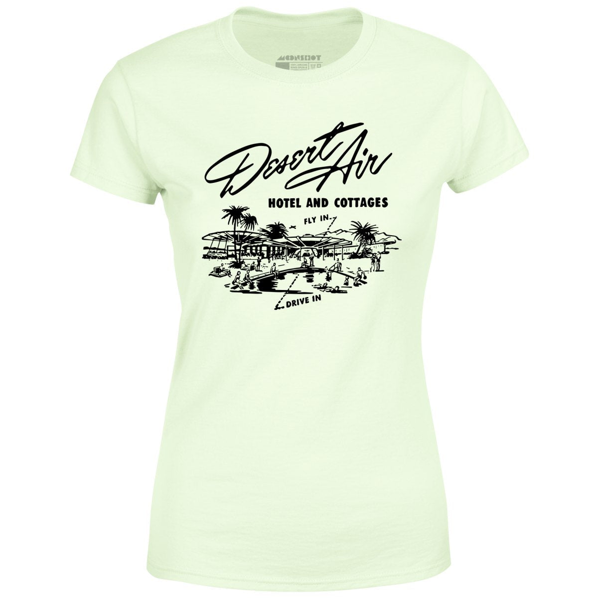 Desert Air Hotel & Cottages v2 - Vintage Palm Springs, CA - Women's T-Shirt