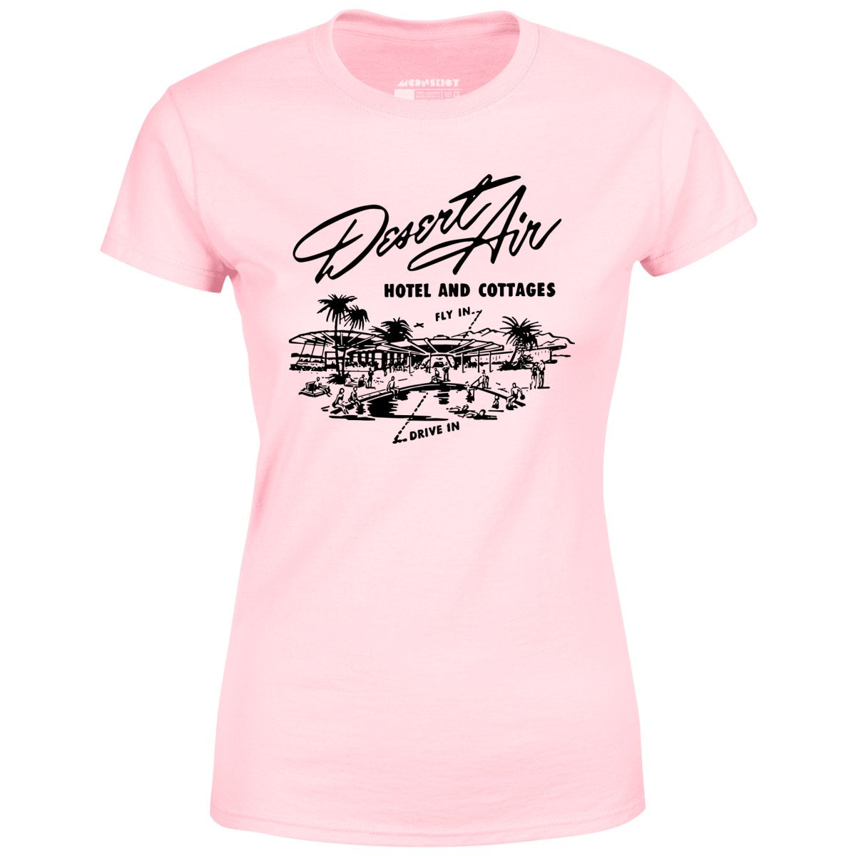Desert Air Hotel & Cottages v2 - Vintage Palm Springs, CA - Women's T-Shirt