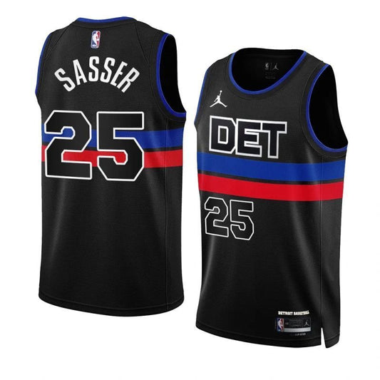detroit pistons #25 marcus sasser 2022-2023 black statement edition 2023 nba draft jersey.webp