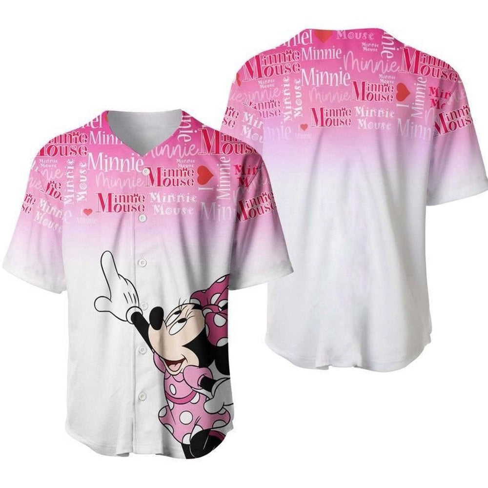 Disney Mickey Minnie Baseball Jersey: Perfect Gift for Disney Lovers Couples & Baseball Fans - Bafud