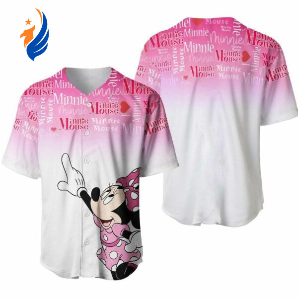 Disney Mickey Minnie Baseball Jersey - Perfect Gift for Disney Lovers Cute and Stylish! - Bafud